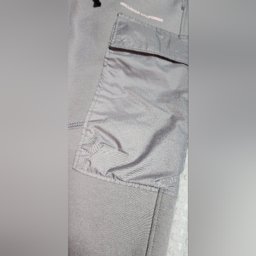 HOLISTER CALIFORNIA EUC SZ MEDIUM GRAY POCKET JOGGERS SWEATPANTS - Picture 3 of 11